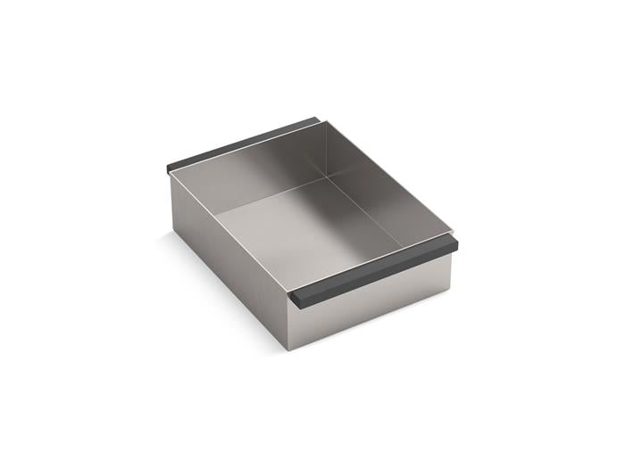 Kohler - Synthos Matte Black Soaking Bin