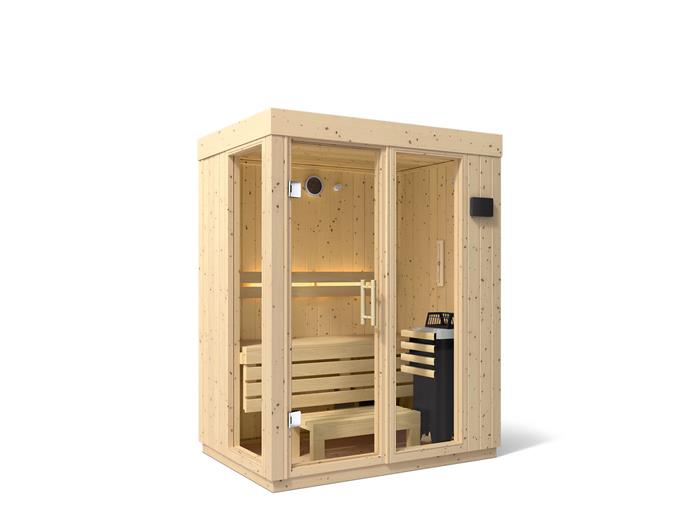 Kohler - C1 Indoor Sauna, Small, Floor - Scandanavian Spruce
