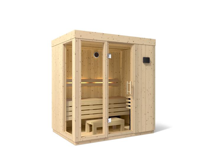 Kohler - C1 Indoor Sauna, Medium, Floor - Scandanavian Spruce