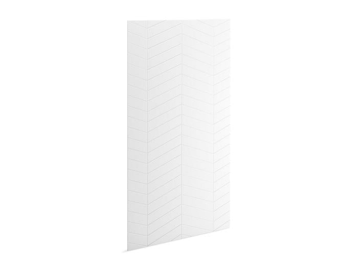 Kohler - Stoneridge 66X96 Inch shower back wall with chevron design