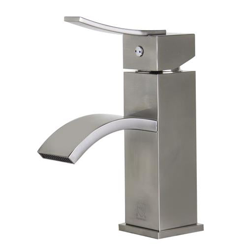 Alfi - Square Body Curved Spout Single Lever Bathroom Faucet