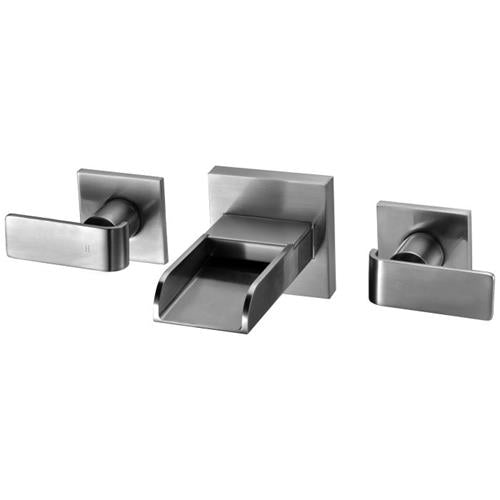 Alfi - Widespread Wall Mounted Modern Waterfall Bathroom Faucet