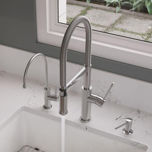 Alfi - Brushed Gooseneck Single Hole Faucet