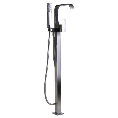 Alfi - Single Lever Floor Mounted Tub Filler Mixer w Hand Held Shower Head