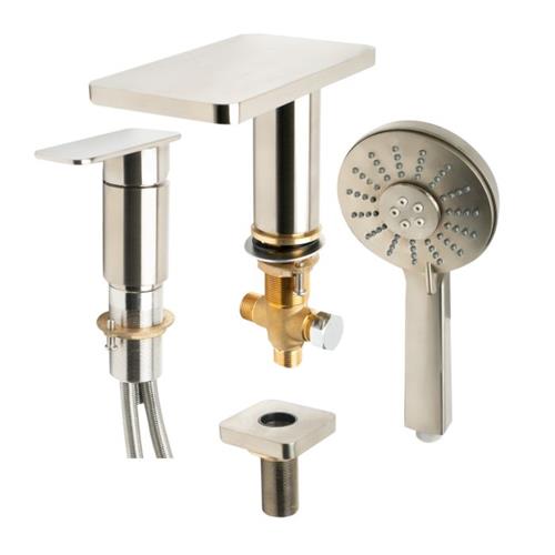 Alfi - Deck Mounted Tub Filler with Hand Held Showerhead