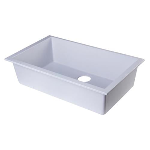 Alfi - 30 Inch Undermount Single Bowl Granite Composite Kitchen Sink