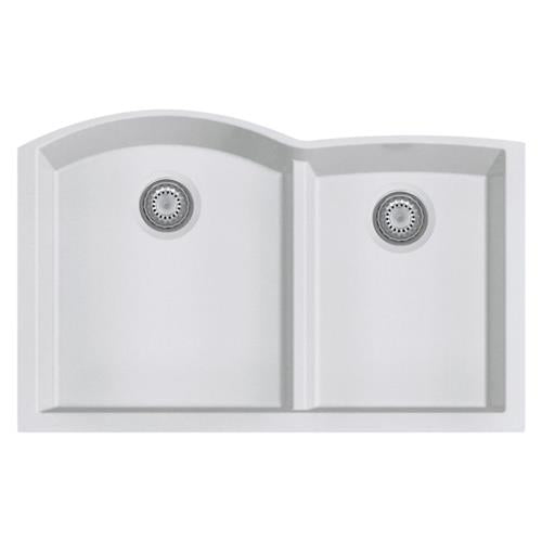 Alfi - 33 Inch Double Bowl Undermount Granite Composite Kitchen Sink