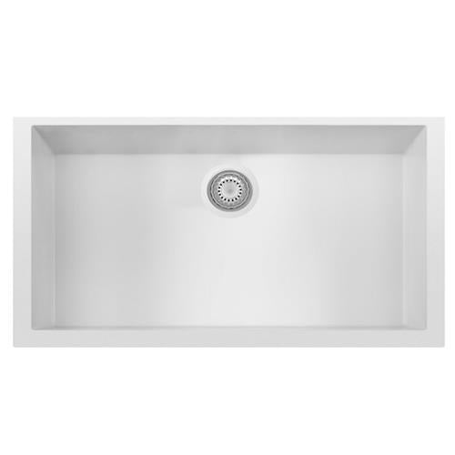 Alfi - 33 Inch Single Bowl Undermount Granite Composite Kitchen Sink