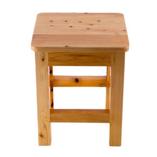 Alfi - 10 Inch x10 Inch Square Wooden Bench/Stool Multi-Purpose Accessory