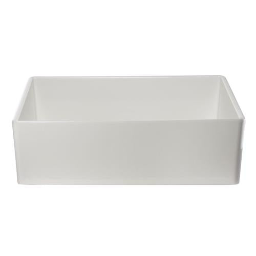 Alfi - 33 Inch Smooth Apron Single Bowl Fireclay Farm Sink