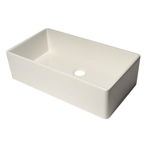 Alfi - 36 Inch Smooth Apron Single Bowl Fireclay Farm Sink