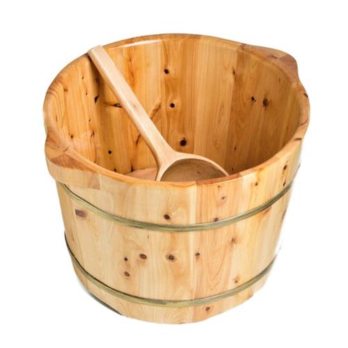 Alfi - Round Wooden Cedar Foot Soaking Tub