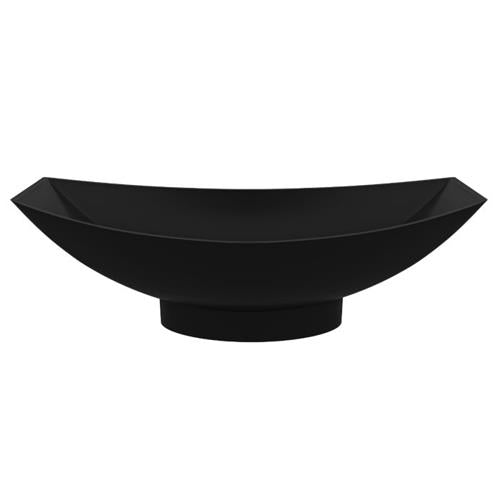 Alfi - Black Matte 71 Inch Solid Surface Resin Free Standing Hammock Style Bathtub