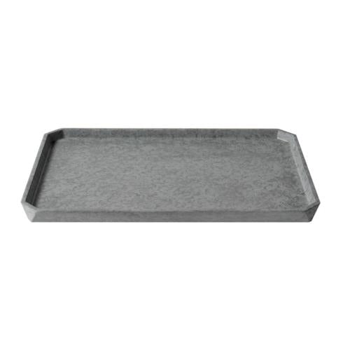 Alfi - 7 Piece Solid Concrete Gray Matte Bathroom Accessory Set