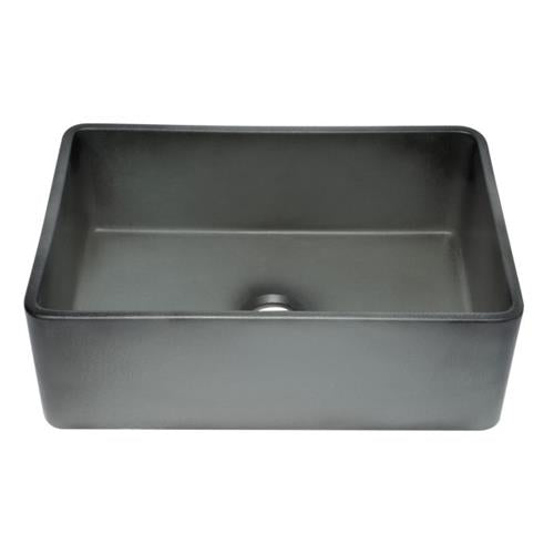 Alfi - Concrete Color 30 inch Reversible Single Fireclay Farmhouse Kitchen Sink