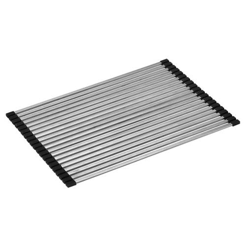 Alfi - 18 Inch x 13 Inch Modern Stainless Steel Drain Mat for Kitchen