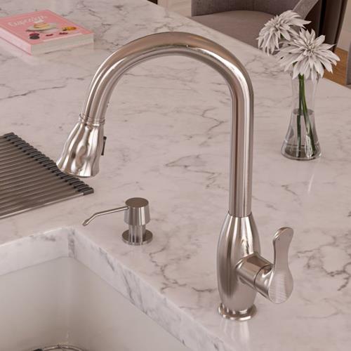 Alfi - Traditional Gooseneck Pull Down Kitchen Faucet