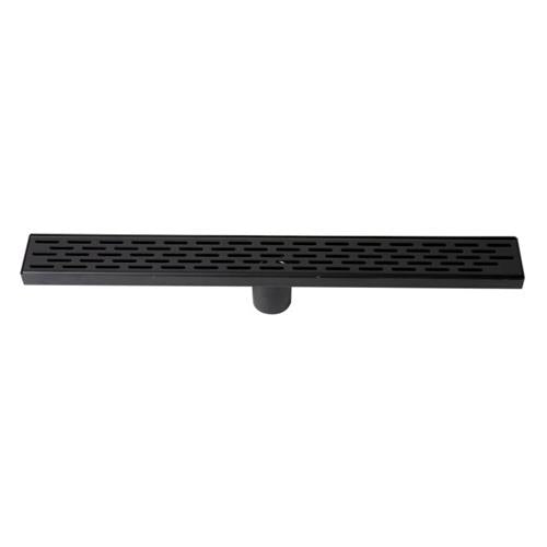 Alfi - 24 Inch Long Modern Stainless Steel Linear Shower Drain with Groove Holes