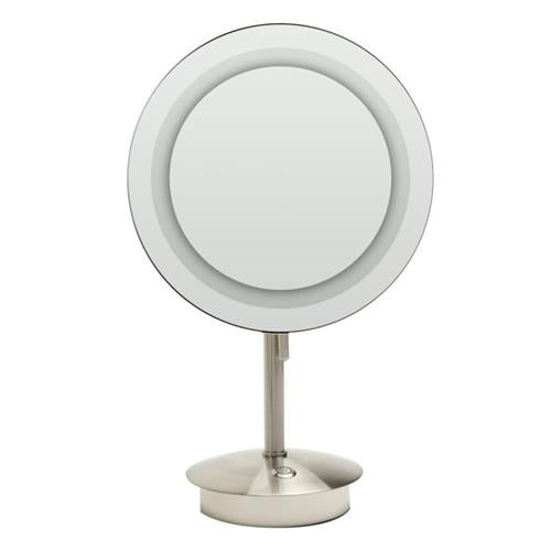 Alfi - Tabletop Round 9 Inch 5x Magnifying Cosmetic Mirror with Light