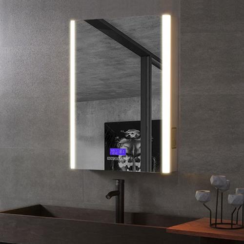 Alfi - 24 Inch x 32 Inch Single Door LED Light Bluetooth Medicine Cabinet