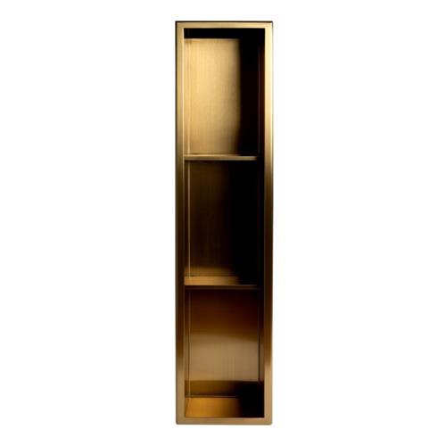 Alfi - 8 Inch x 36 Inch Stainless Steel Vertical Triple Shelf Shower Niche