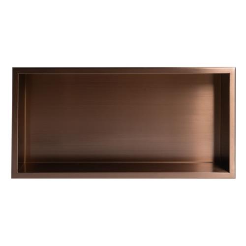 Alfi - 24 Inch x 12 Inch Stainless Steel Horizontal Single Shelf Shower Niche