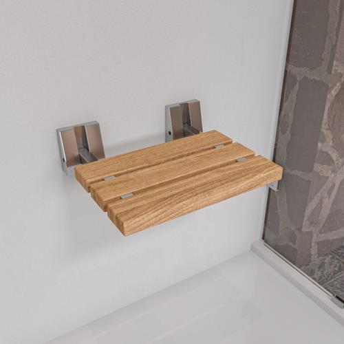 Alfi - 16 Inch Folding Teak Wood Shower Seat Bench