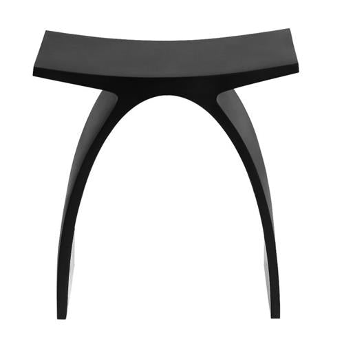 Alfi - Arched White Matte Solid Surface Resin Bathroom / Shower Stool