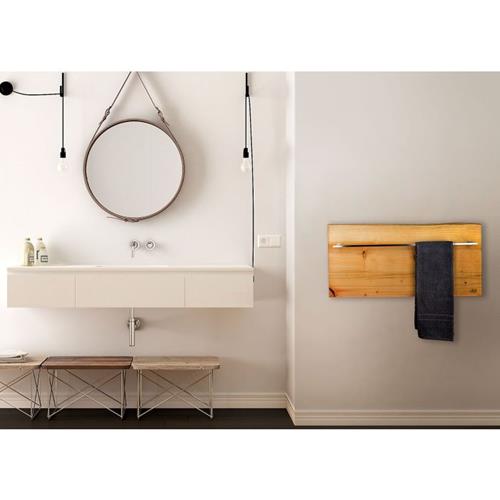 Alfi - 32 Inch x 16 Inch Live Edge Cedar Wood Towel Warmer