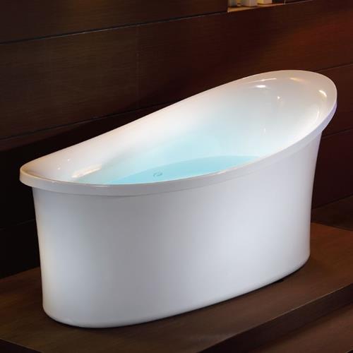 Eago - 6 ft White Free Standing Air Bubble Bathtub