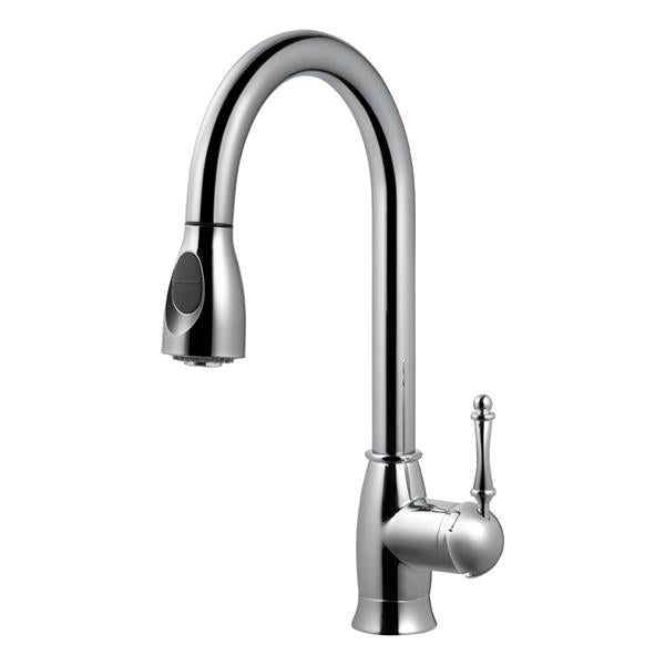 Hamat - Ariana Dual Function Pull Down Kitchen Faucet in Polished Chrome