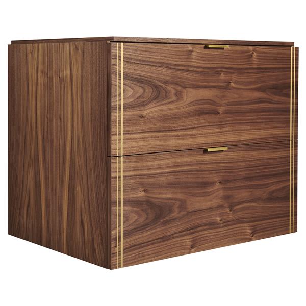DXV - Belshire 30 Inch Vanity W/ Drawer Walnut