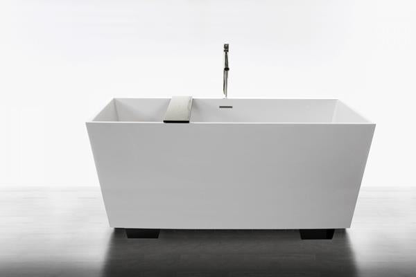 Wetstyle - Cube 60 X 30 X 24.25 Freestanding Bathtub - Wetmar Bio Feet Dark Brown