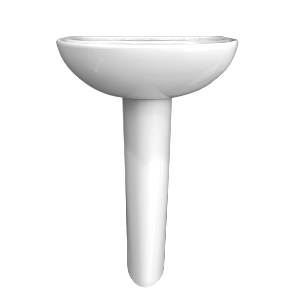 Toto - Supreme Oval Basin Pedestal Bathroom Sink With Cefiontect For 8 Inch Center Faucets