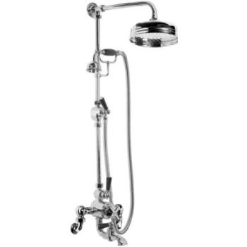Lefroy Brooks - Classic Black Wall Mounted Thermostatic Bath & Shower Mixer