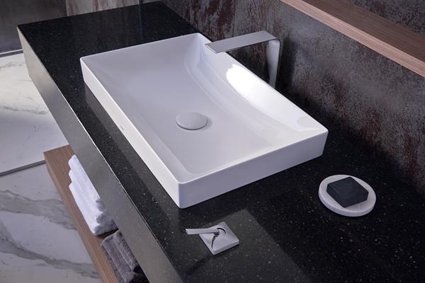 Toto - Kiwami Rectangular 23 Inch Vessel Bathroom Sink With Cefiontect, Cotton White