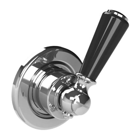 Lefroy Brooks - Classic Black Three-Way Diverter Trim Only