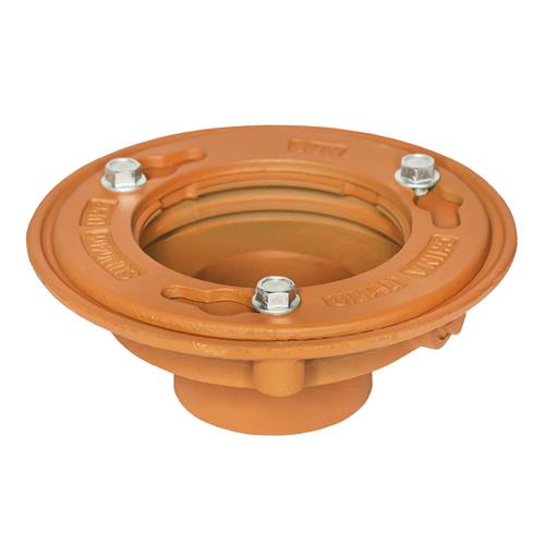 Infinity Drain - Clamp Down Drain Cast Iron 4 Inch Throat, 3 Inch No Hub Outlet