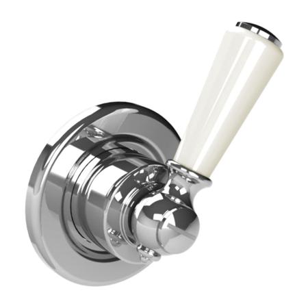 Lefroy Brooks - Classic White Flow Control Trim Only