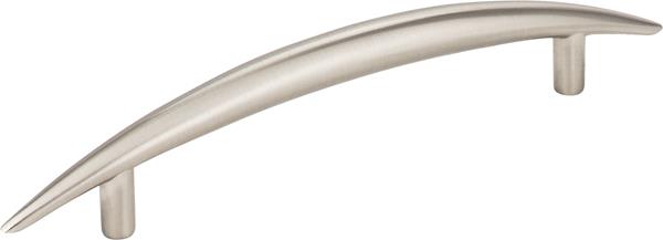 Elements - 128 mm Center-to-Center Matte Silver Arched Verona Cabinet Pull