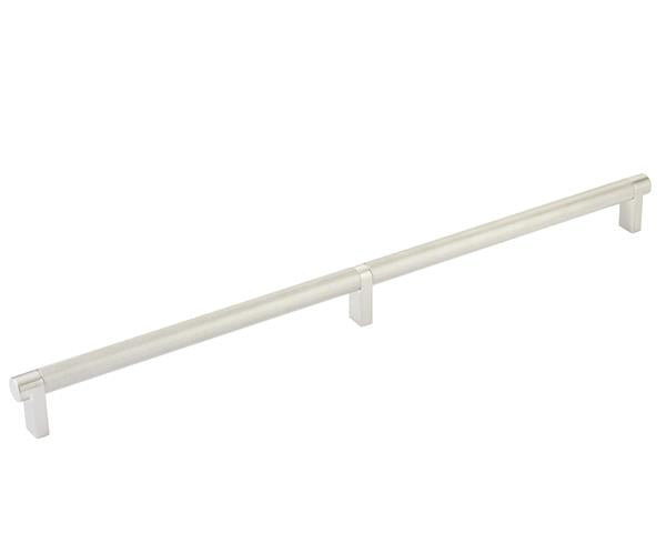 Emtek - Back to Back, Select Appliance Pull 24 Inch C-C, Rectangular Stem, Knurled Bar