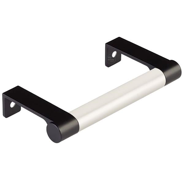 Emtek - Select Cabinet Edge Pull 3-3/4 Inch c-c, Round Edge Stem, Smooth Bar