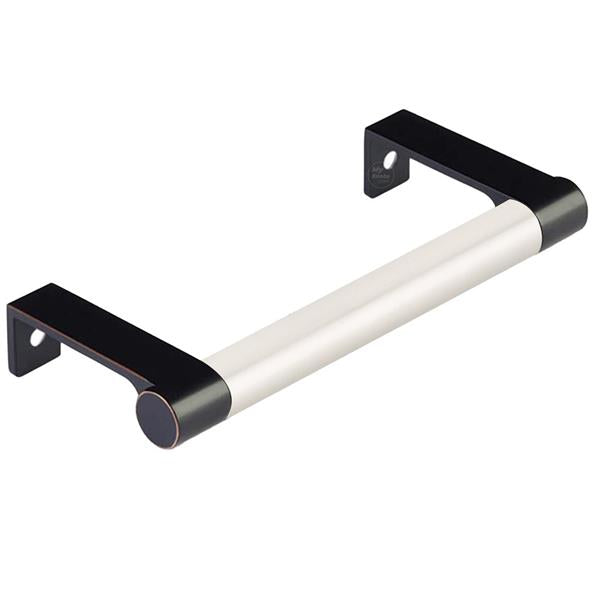 Emtek - Select Cabinet Edge Pull 4-1/4 Inch c-c, Round Edge Stem, Smooth Bar