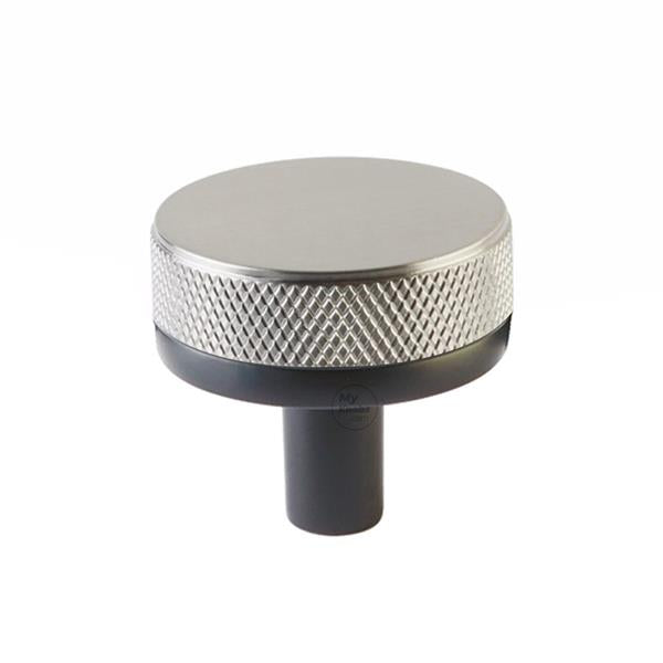 Emtek - Select Cabinet Knob 1-1/4 Inch, Conical Stem, Knurled Knob