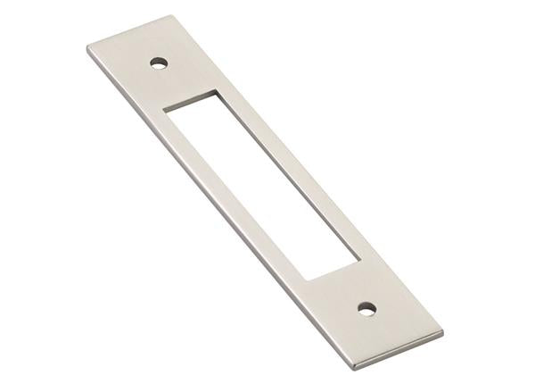Emtek - Modern Backplate For Cabinet Pull, 4 Inch C-C