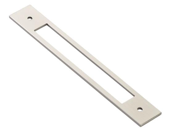 Emtek - Modern Backplate For Cabinet Pull, 6 Inch C-C