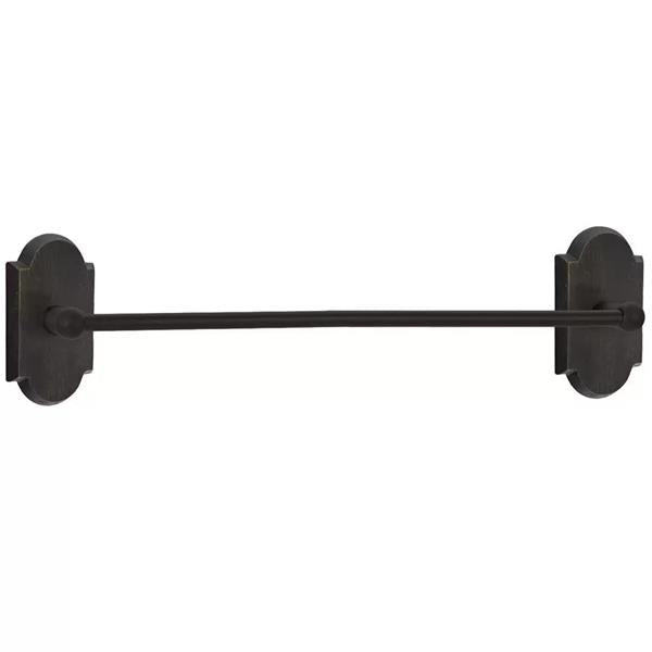 Emtek - Sandcast Bronze Single Towel Bar