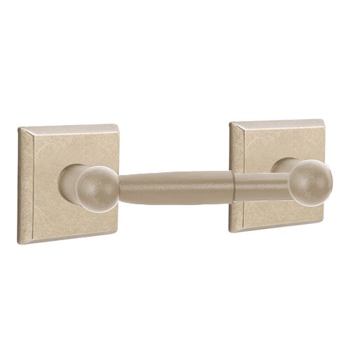 Emtek - Sandcast Bronze Toilet Paper Holder, Spring Bar