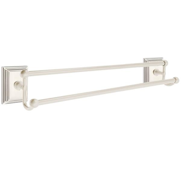 Emtek - Traditional Brass Double Towel Bar, 24 Inch