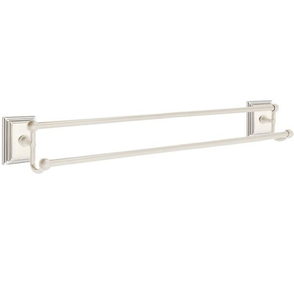 Emtek - Traditional Brass Double Towel Bar, 30 Inch